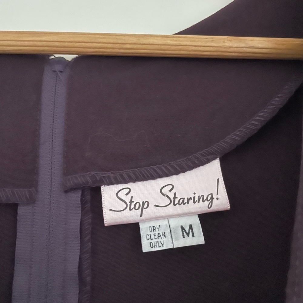 Stop Staring Pinup Midi Tuxedo Bib Retro Dress - Picture 4 of 6